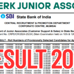 SBI Clerk Junior Associate Mains Result 2025 : Out Now